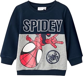 name it Boy's Jubi Spidey Long-Sleeevs Sweatshirt (pack of 1)