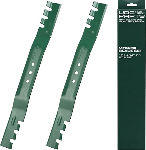 131-4547-03 Toro 22 Inch Recycler Lawn Mower Blades Replacement, Fits 21465 20378 20339 21445 108-9764-03 104-8697-03 20334 20353 21442 108-9764-03P 131-4546-03 21378, Gator Mulching 2 Pack