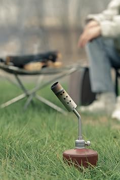 CAMPINGMOON Kitchen Cooking Torch Grill Torch Charcoal Starter with Flame Control Valve for BBQ Campfire Fireplace MT-3915 (Gas Fuel Not Included) (Isobutane Torch (MT-3915-OD))