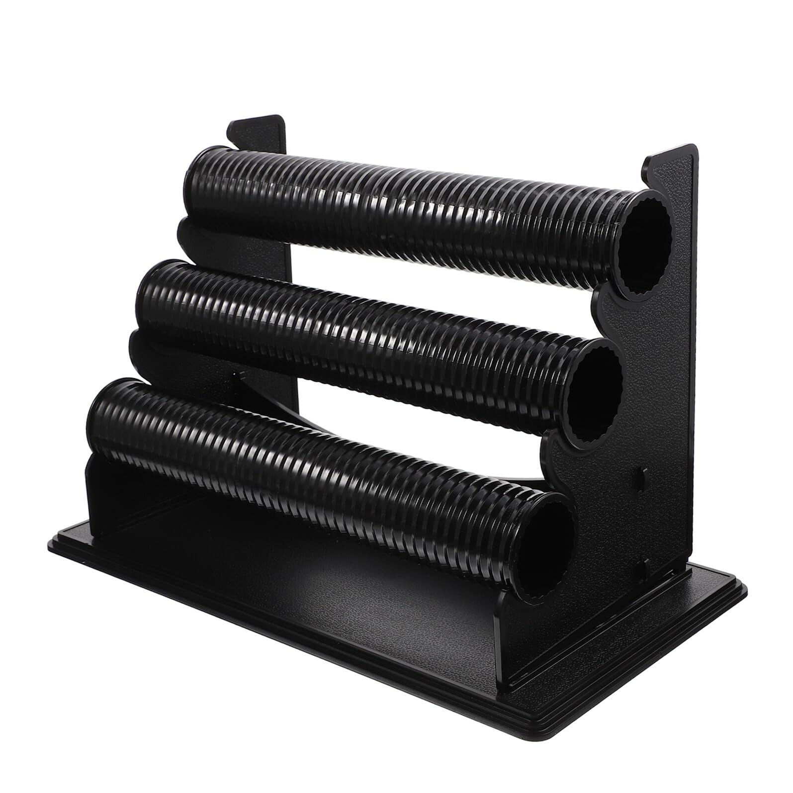 ibasenice Expositor de Joyas Desmontable para Pulseras de 3 Capas en Pvc Negro Soporte para Relojes, Adecuado para Organizar Accesorios en Dormitorio o Baño