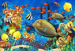 HUADADA Jigsaw Puzzles for Adults 1000 Pieces, Underwater Fishes Interlock Perfectly Letter on Back No Dust, Home Decor Birthday Party Gift Toy for Men Women Olders Seniors (27.5