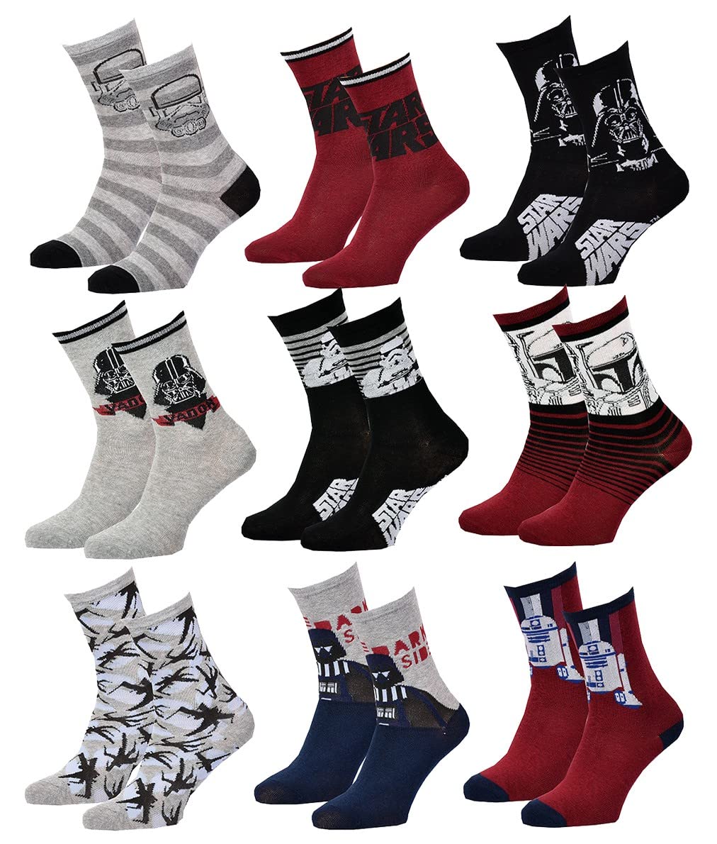 DISNEY STAR WARS Chaussettes Pack Garçon en Coton