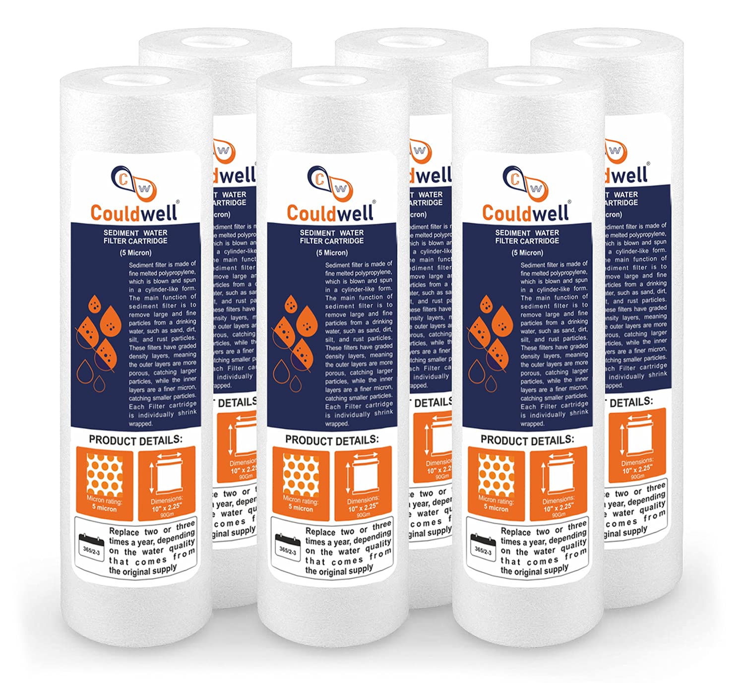 10" Sediment Filter Cartridge - RO Water Purifier Replacement -13 10" Sediment Filter Cartridge - RO Water Purifier Replacement -13