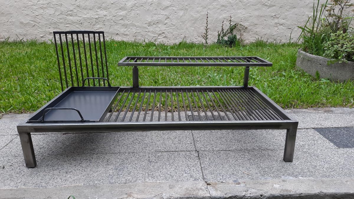 Griglia argentina di lusso con moduli in ferro estraibili + braciere - griglia argentina in ferro - barbecue Parrilla Asado modello RG - Sor pampa grill (101,6 x 50,8 cm)
