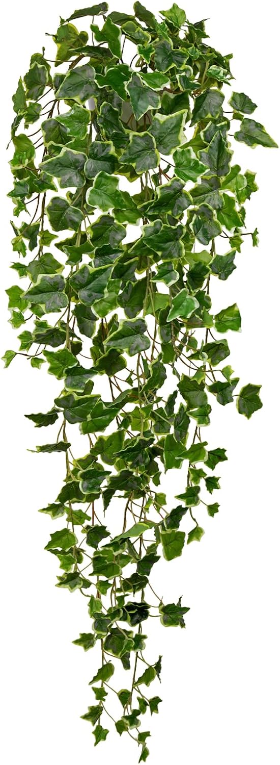 Hollyone Artificial Hanging Plants Wall Potted 47.2 Fake Ivy Vine Faux Ivy Leaves Hanging Greenery Plants for Wall Home Bedroom Indoors Outdoors Garden Patio Decor