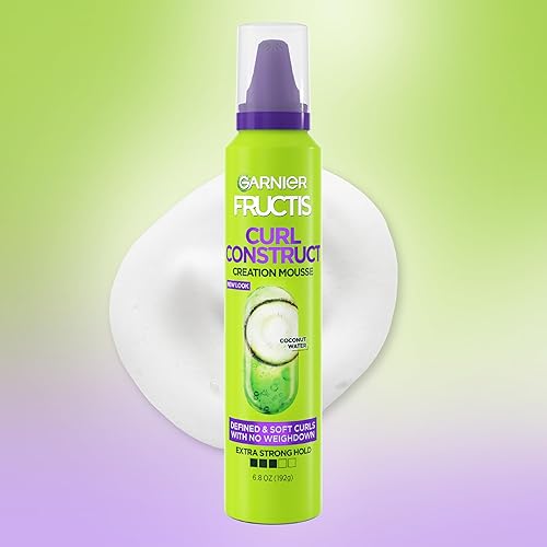 Miniatura 2 de Garnier Fructis - Espuma moldeadora para construir rizos estilizados, 6.8 onzas (El embalaje puede variar)