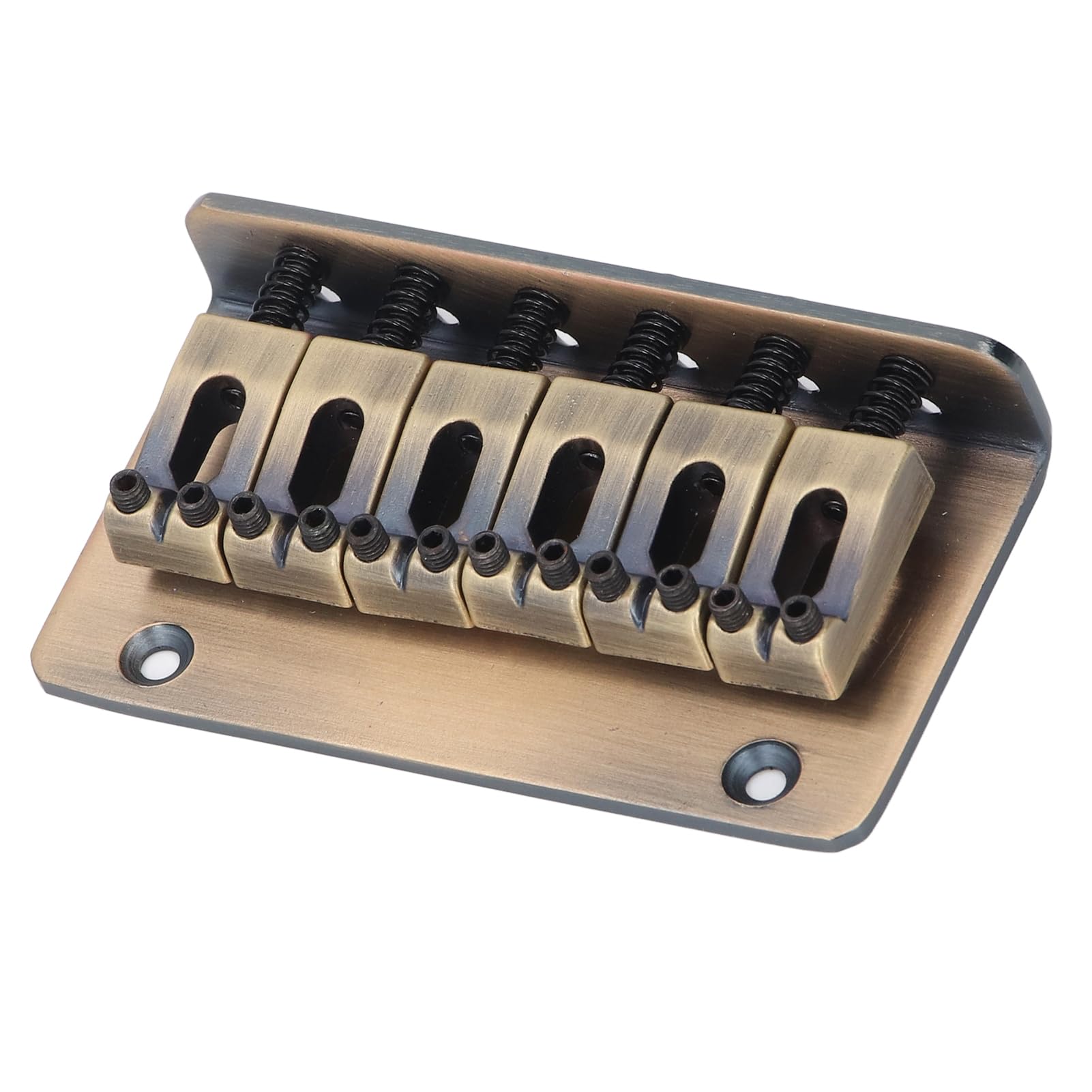 Dioche Mostek Gitarowy Mostek do Gitary Elektrycznej Aluminiowy 6 Strun Wymiana Skośnej Głowicy-trwałe Akcesorium Gitarowe Zapewniające lepszą jakość Dźwięku