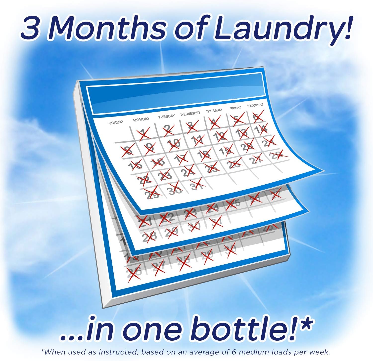 all Laundry Detergent Liquid, Free Clear for Sensitive Skin, Odor Relief, Unscented and Hypoallergenic, 2X Concentrated, 90 Loads : Health & Household