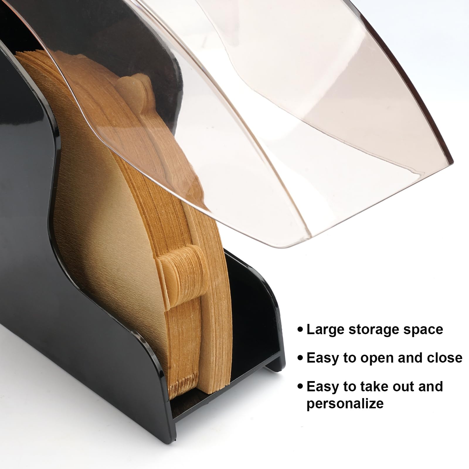 Porta Filtri Caffè - Grande Capacità, Trasparente, Anti Polvere, Per Casa O Bar - Foto 6