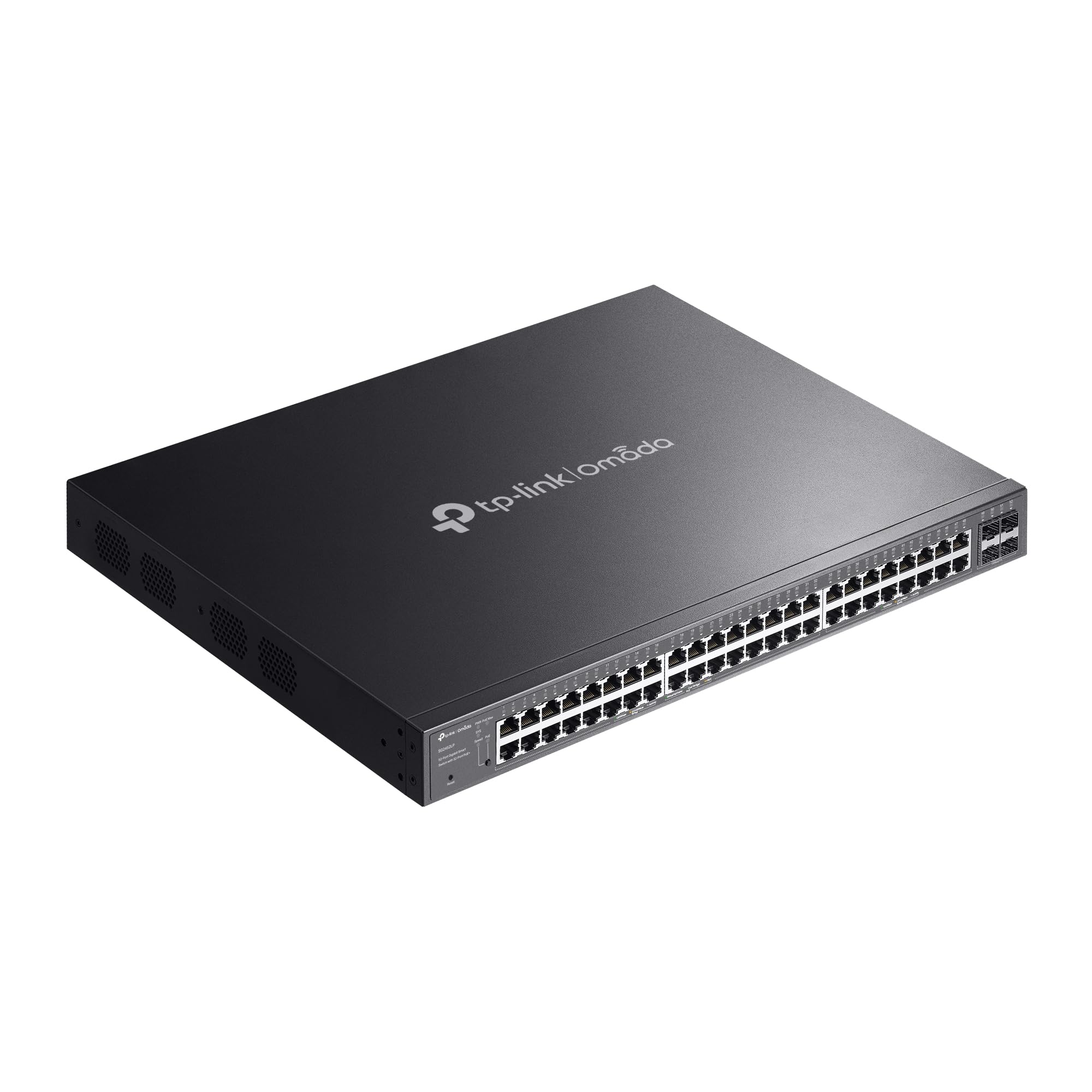 TP-Link 48 Port PoE Gigabit Switch (SG2452LP) | 32 PoE+ Ports, 16 Non-PoE Ports, 4 SFP Ports | 230W Budget | Omada Full Managed | Fanless | L2 Managed | VLAN, ZTP, LAG, PoE Recovery | 5 Jahre Garantie