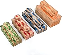 Vista 7 de DGBDPACK 125 Surtido de envoltorios planos para monedas, 25 centavos, 25 níquel, 25 centavos, 50 cuartos Paquete conveniente