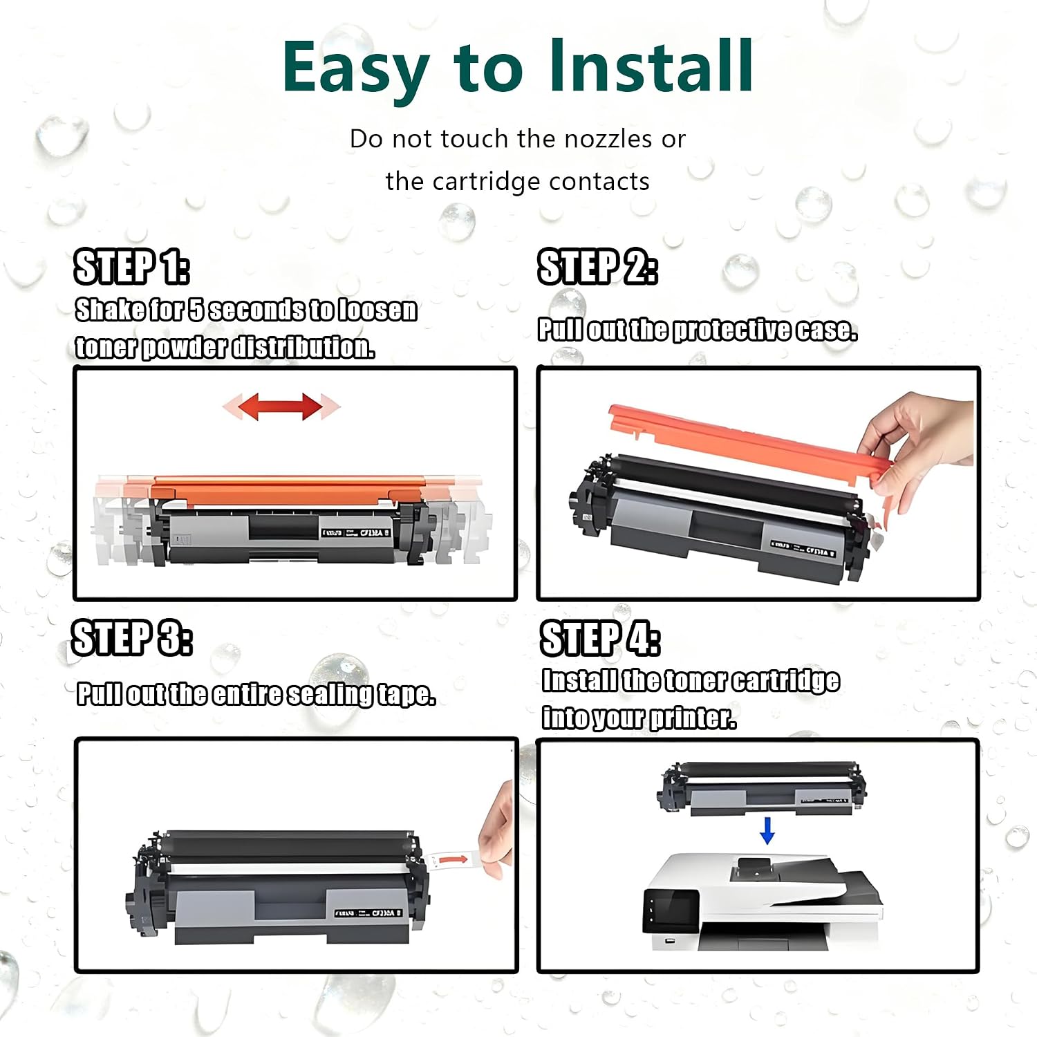 M129-M134 High Yield Black 1600 Pages Toner Cartridge Compatible for HP Compatible Replacement for HP M129-M132 M133-M134 M132a M132fw M132nw M132fn Printers,4-Pack