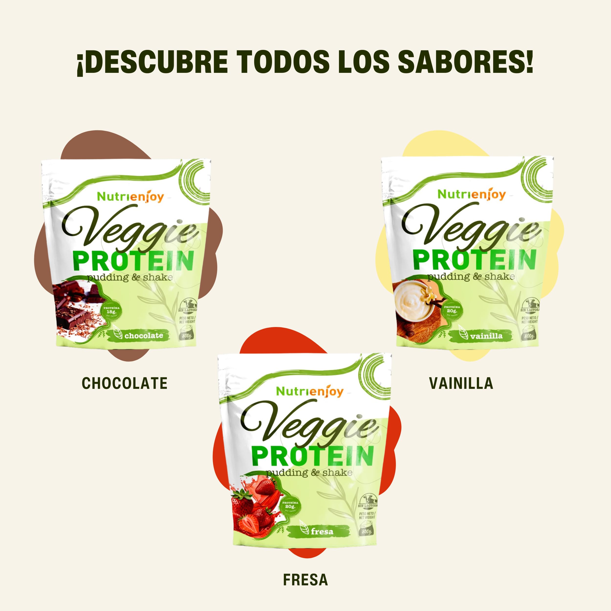 Protéines végétaliennes 800 g | Protéines végétaliennes 100 % végétales de qualité supérieure | Protéines végétaliennes sans sucres ajoutés | Protéine de pois sans lactose | Poudre de