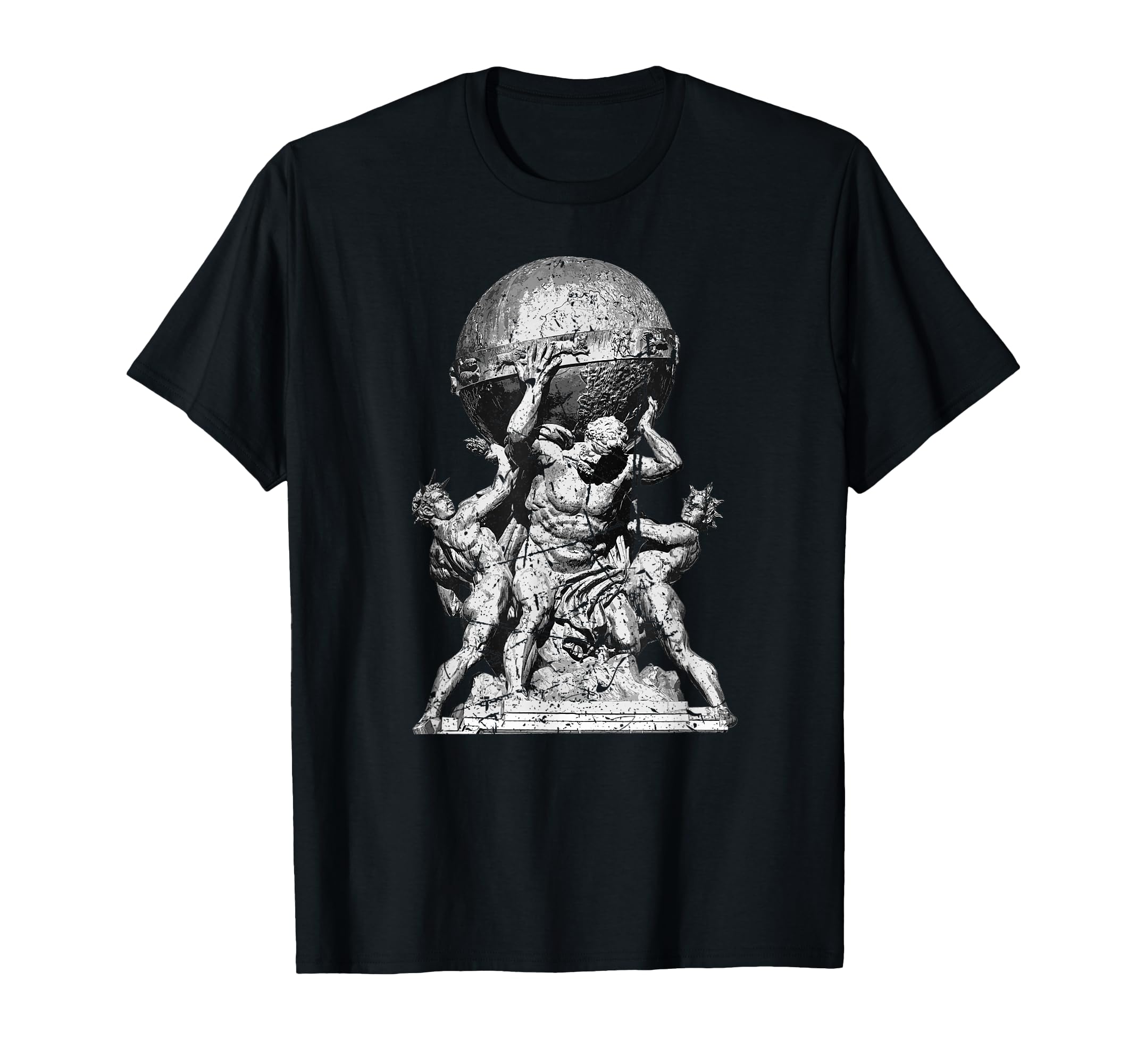 Atlas Greek Mythology Illustration Greece Greek Gods T-Shirt