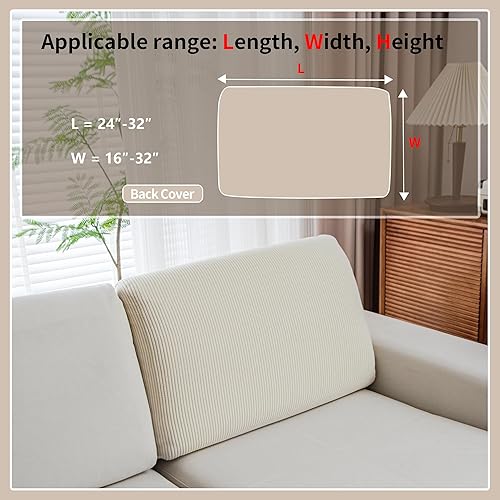 Miniatura 2 de Fundas de cojín para sofá, cómodas y suaves, lavables, resistentes al estiramiento para cojines, protectores de muebles para mascotas (funda para