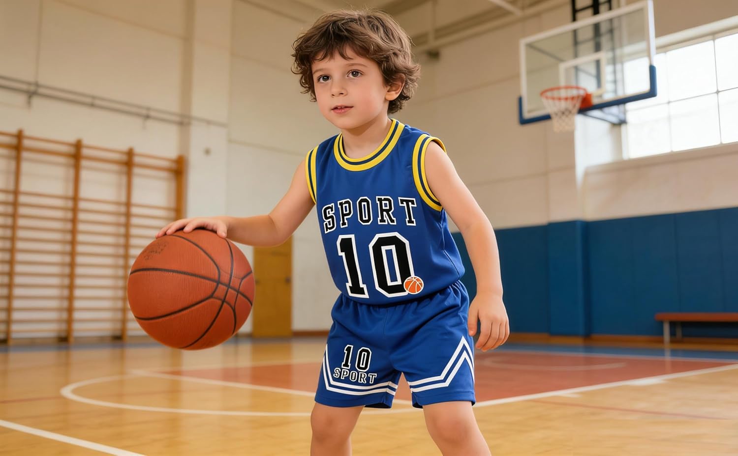 Toddler Baby Boys Basketball Jersey Outfit Toddler Kids Sports Shorts Set Summer Clothes
