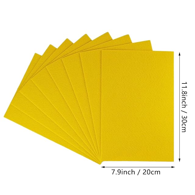 Foto 5 de 7 de Jtnohx Fieltro Rígido, Hojas de Fieltro para Artesanía de 2mm,8 piezas Cuadrados de Tela de Fieltro…