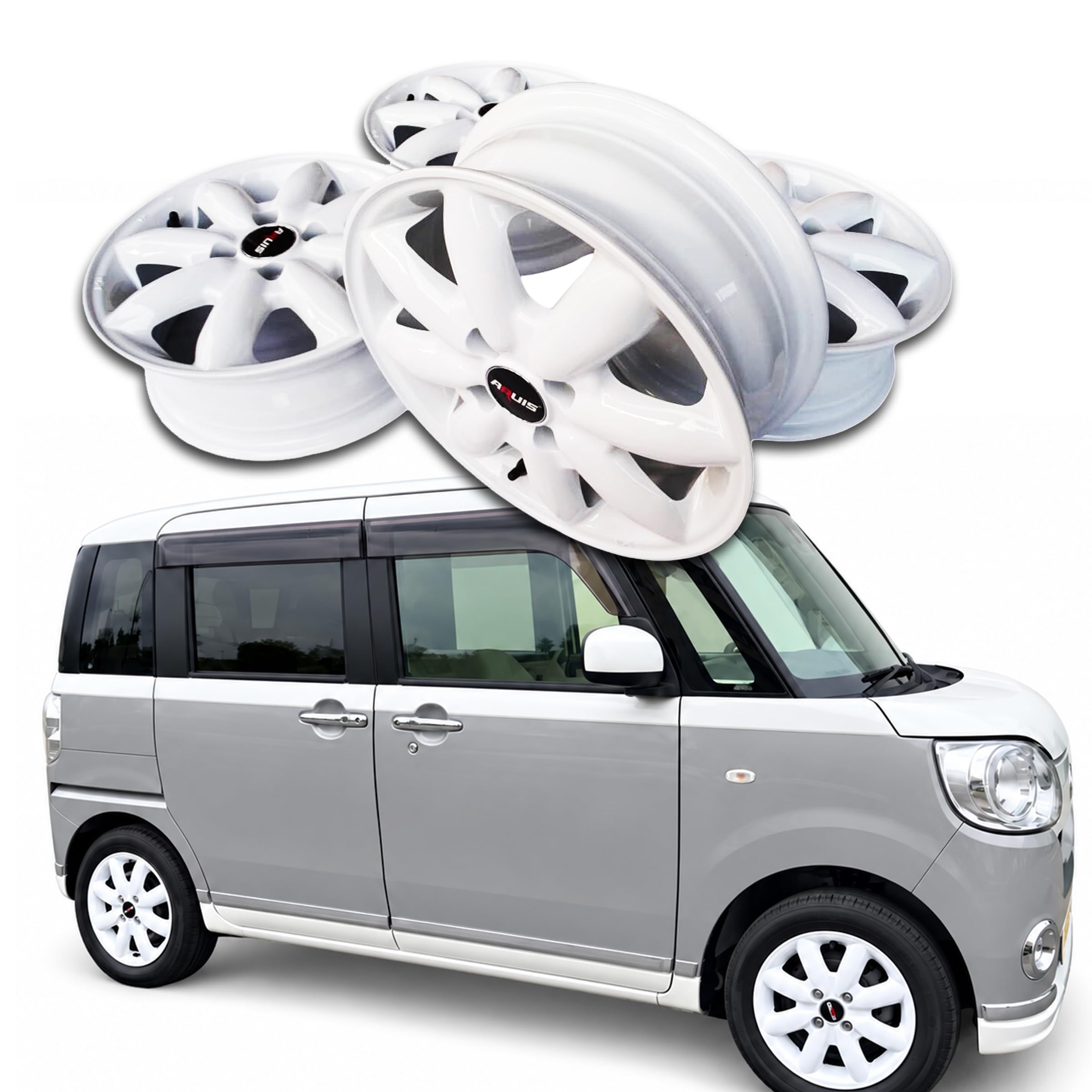 14インチ アルミホイール ホワイト 4穴石黒さん Amazon | 軽自動車 14インチ アルミホイール 白 ホワイト 4本 ピクシス
