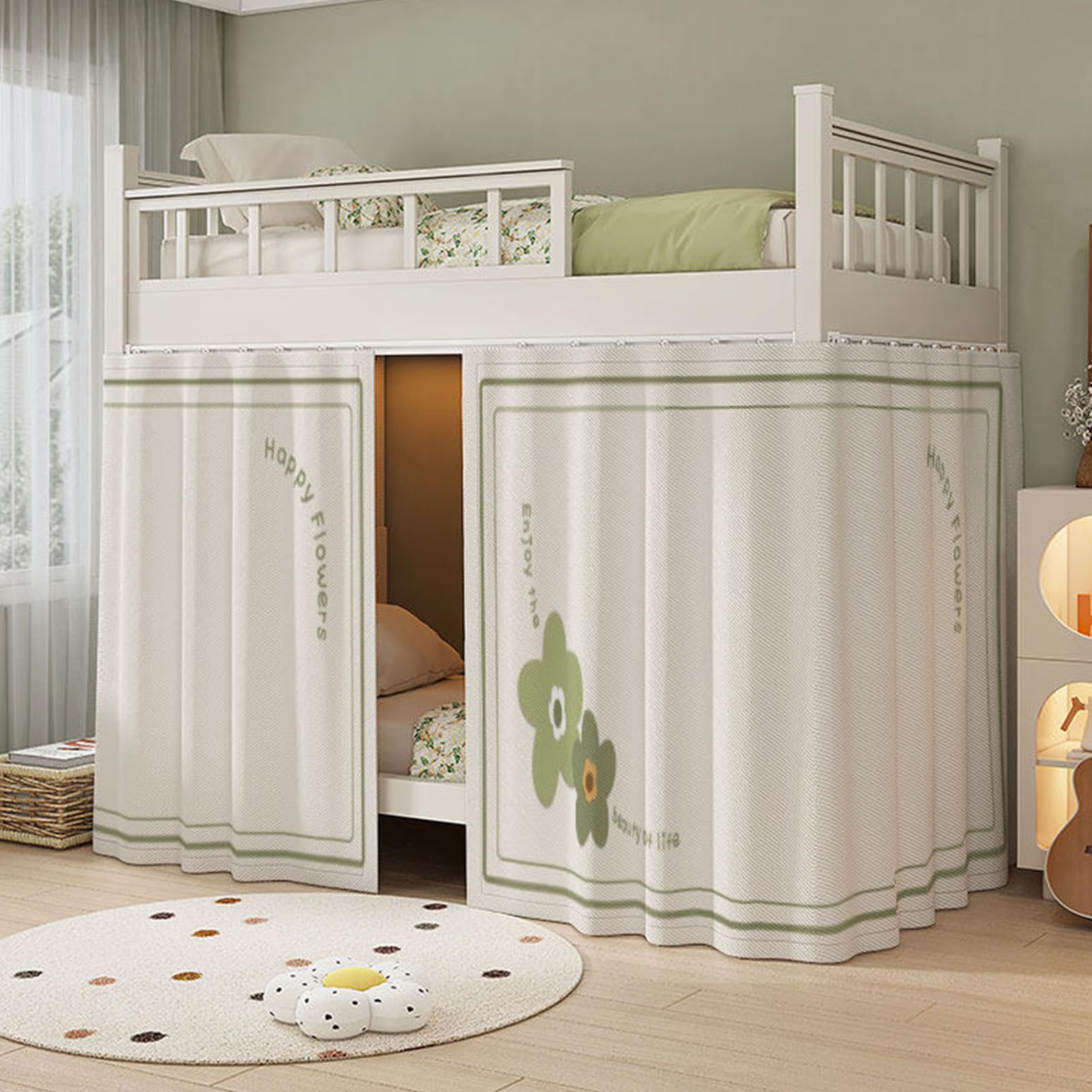 Cortinas para litera ideales para crear tiendas de cama en cuartos juveniles