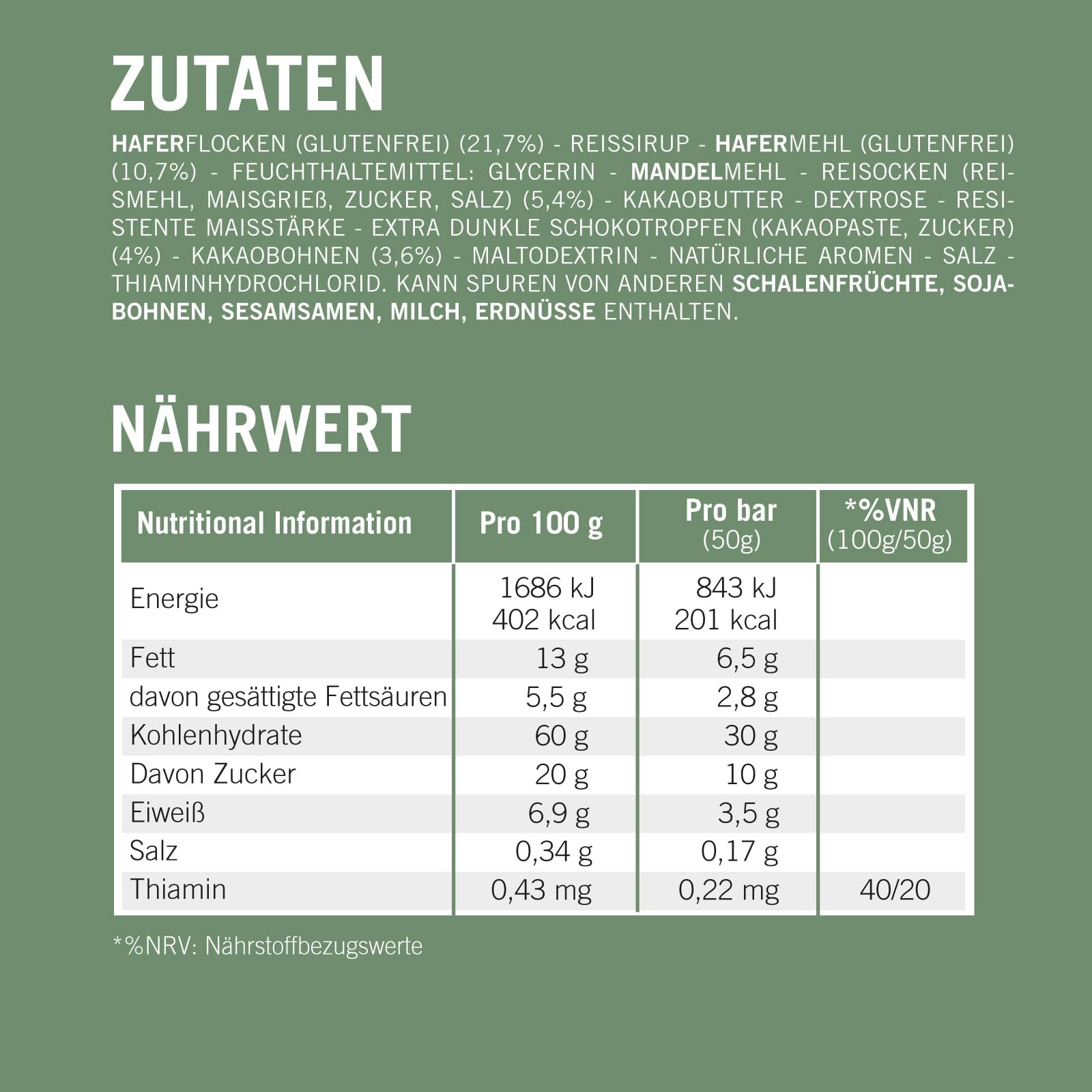 Enervit, Oat Bar Oat & Cranberry, Hafer-Riegel Ohne Gluten mit Cranberries und Rosinen, mit Vitamin B1, Energiesnack für Outdoor-Sport und Freizeit, 25 Riegel à 50 g