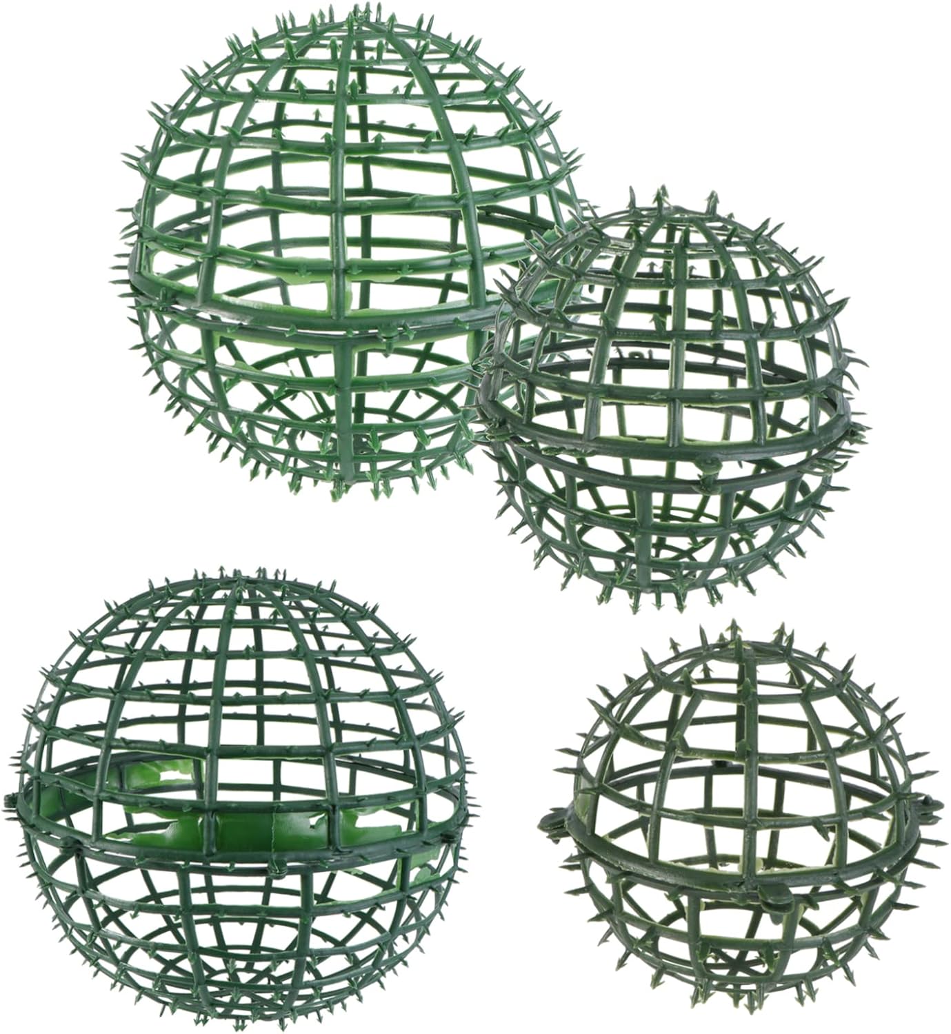 Amazon.com: HOLIDYOYO Flower Ball Rack 4 Pack Topiary Wire Ball Flower ...