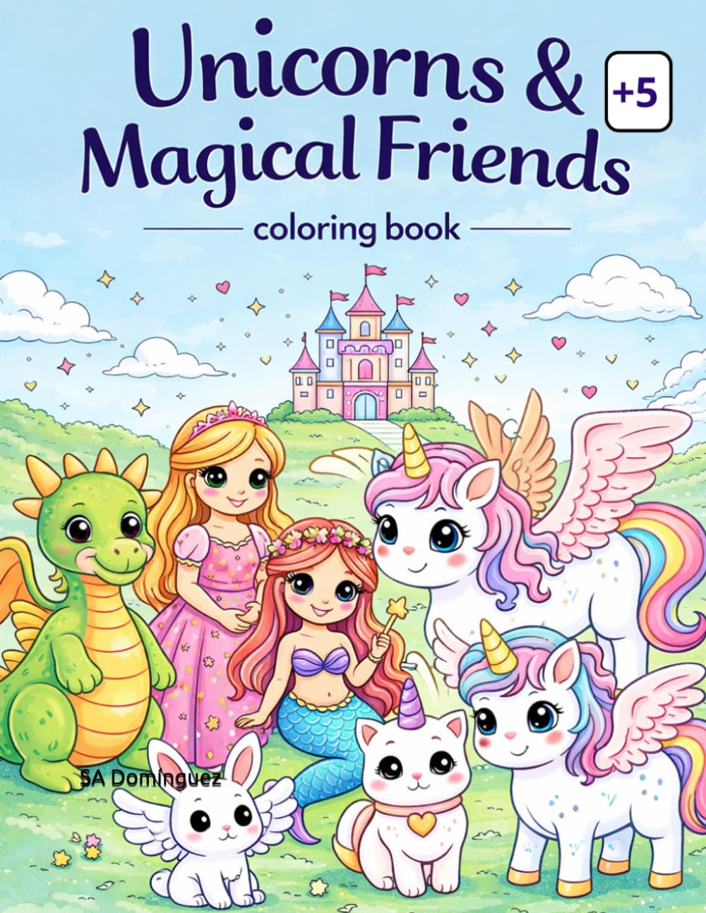 Unicorn and Magical Friends: Coloring Book
