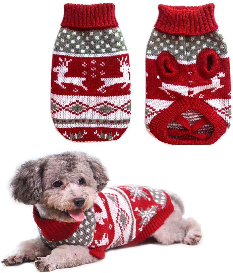 See full amazon price history chart for KUTKUT Small Dog Cat Christmas Sweater, Cute Reindeer Snowflake Knit Sweater, Pet Holiday Cloth Soft Warm Turtleneck Knitwear for Small Dogs & Cats (Size: L, Adjustable Chest: 42cm - 48cm) KUTKUT Small Dog Cat Christmas Sweater, Cute Reindeer Snowflake Knit Sweater, Pet Holiday Cloth Soft Warm Turtleneck Knitwear for Small Dogs & Cats (Size: L, Adjustable Chest: 42cm - 48cm) (B09LHTL62V) Amazon Price History, Amazon Price Tracker