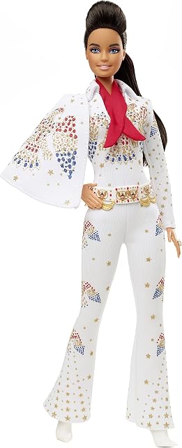 Barbie Signature Colección Música Elvis Presley, muñeca de colección de Juguete (Mattel GTJ95)