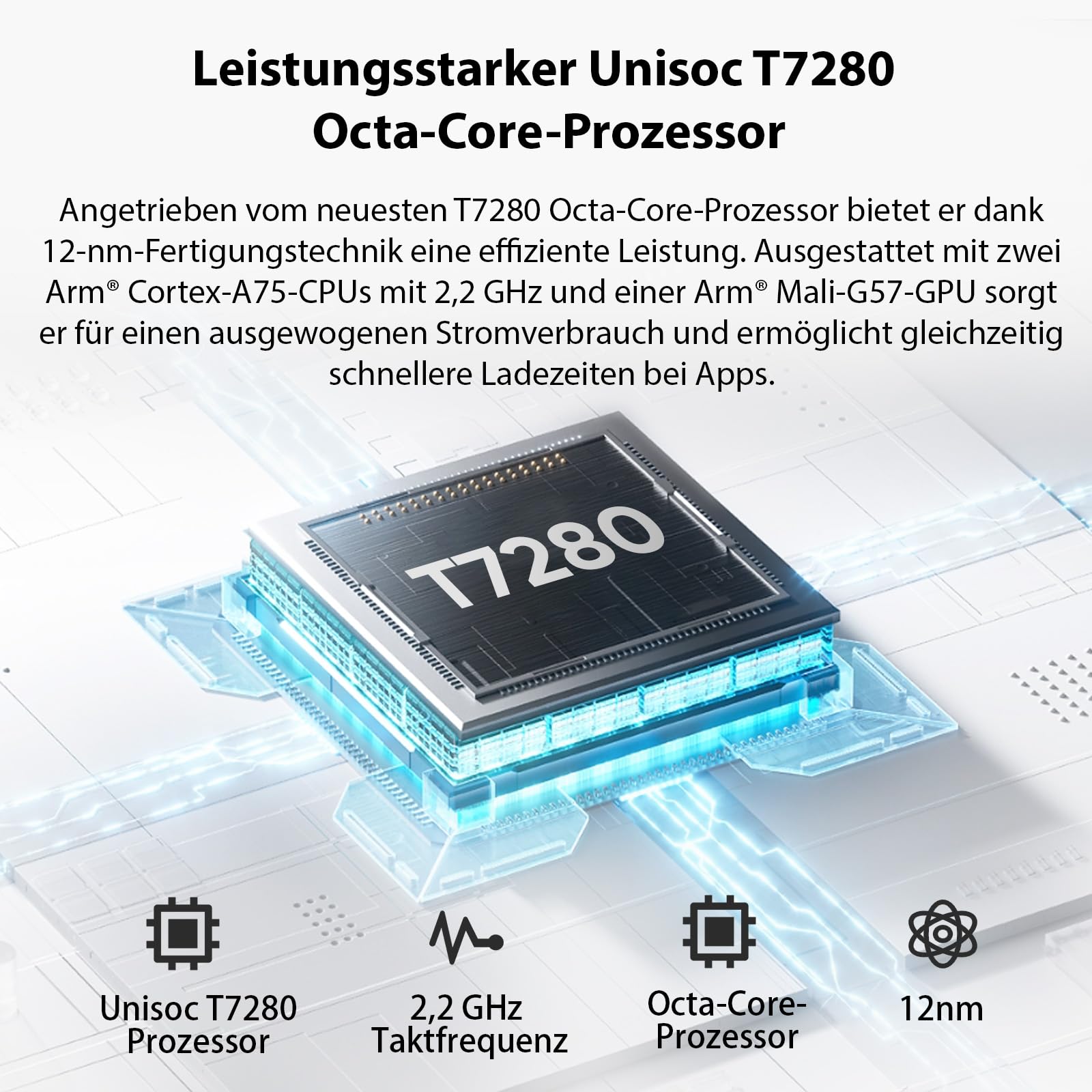 TUOHAITIME Android 16 Tablet 10 Zoll,24GB RAM+64GB ROM 1TB erweiterbar Tablet,Bildschirmauflösung 1280p,Unisoc T606 Octa-Core Prozessor,WiFi 6/Dual-Kamera/Face ID/GPS/6000mAh Akku (Schwarz)