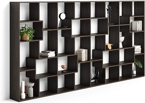 Miniatura 42 de Mobili Fiver, Estantería Iacopo XS (63.31 x 31.5 pulgadas), roble rústico, fabricada en Italia Roble rústico,Ashwood Negro,Ashwood Blanco,Efecto