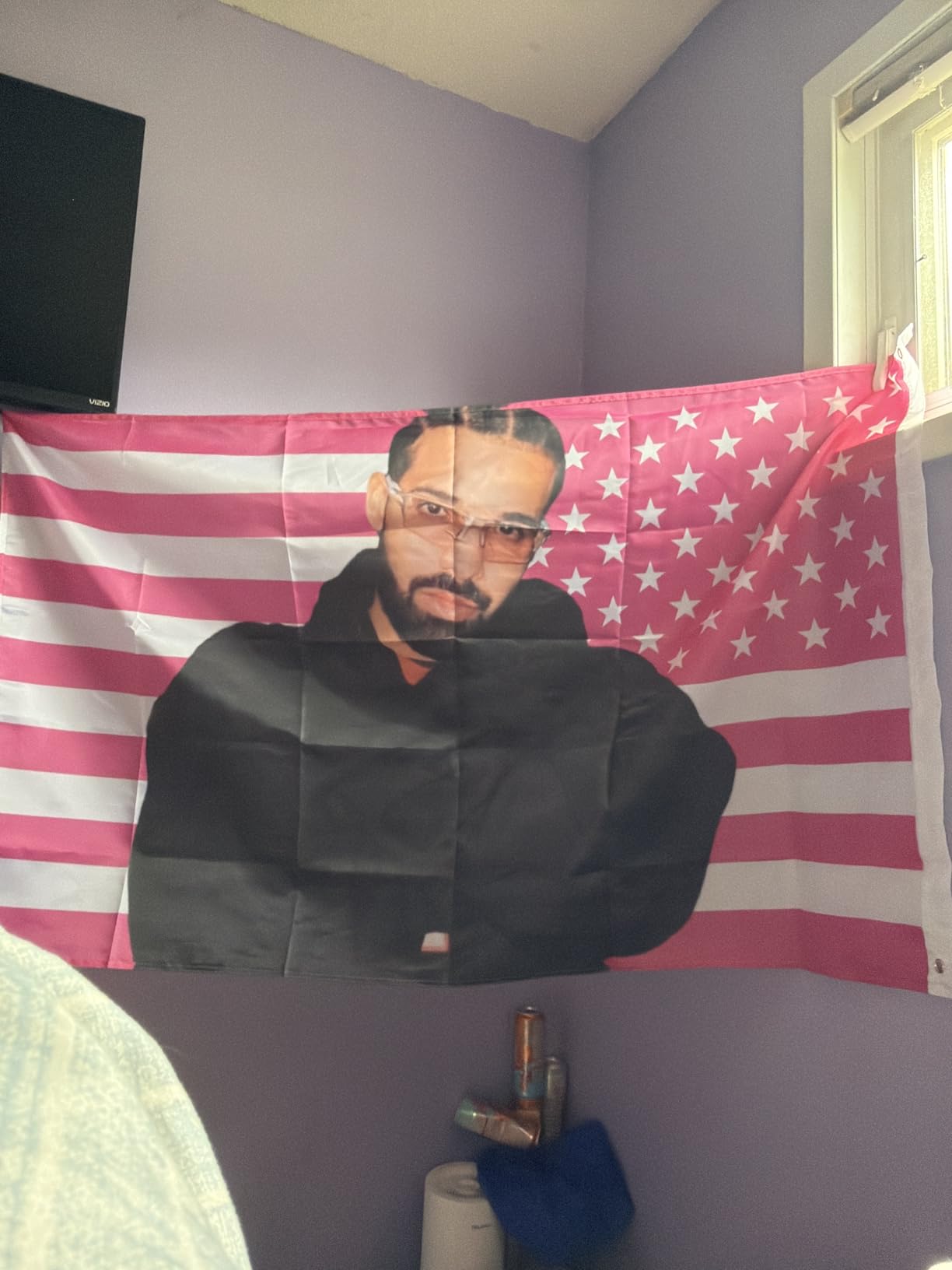Custom American Tapestry Flag with Picture photo review