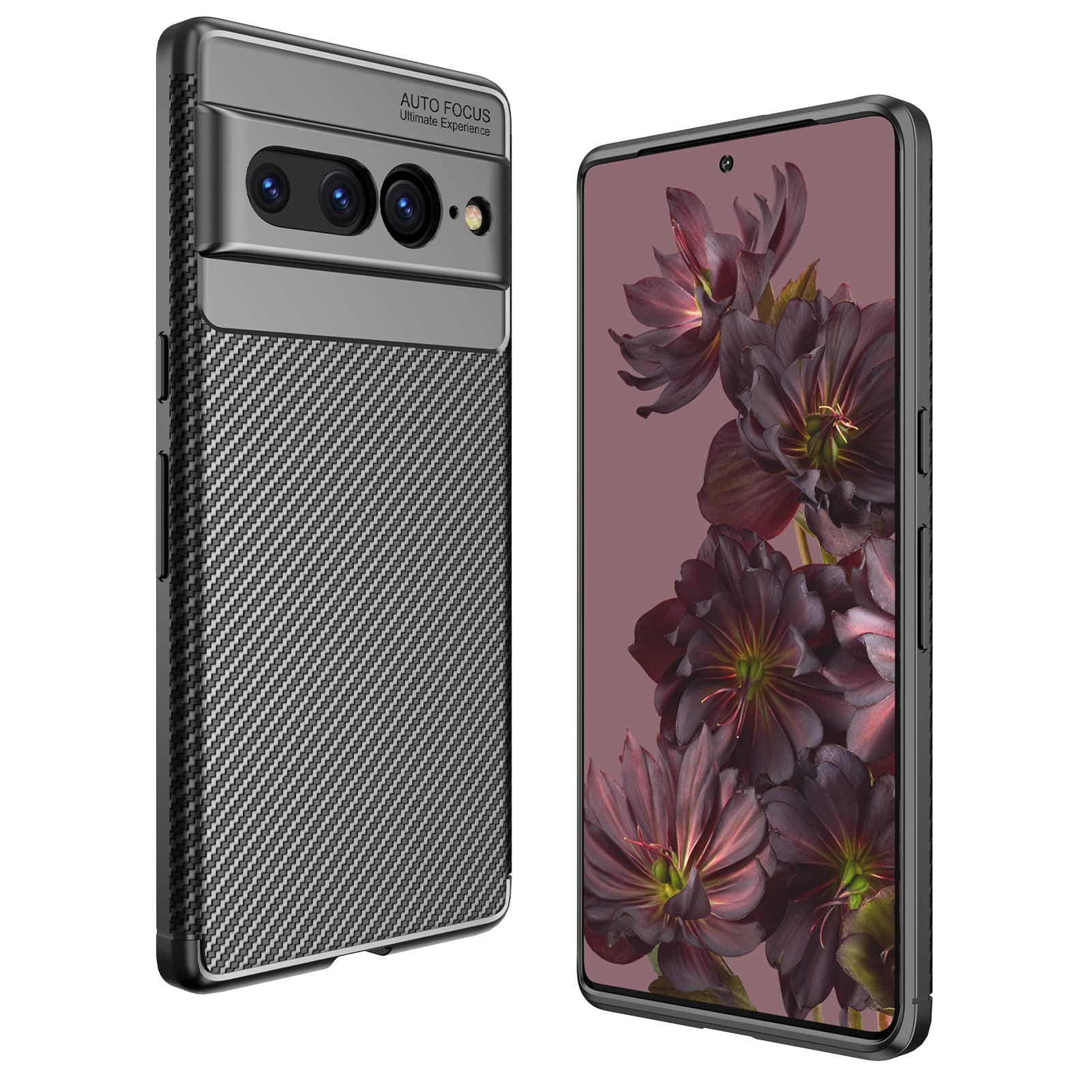 Lustree Google Pixel 7 Pro Back Cover - Ultra Premium 360* Protection Texture Finish Anti-Slip Soft Back Cover (Deep Black) (B0BHQPDY49) Amazon Price History, Amazon Price Tracker