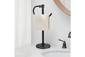 BESy bathroom towel holder in bronze