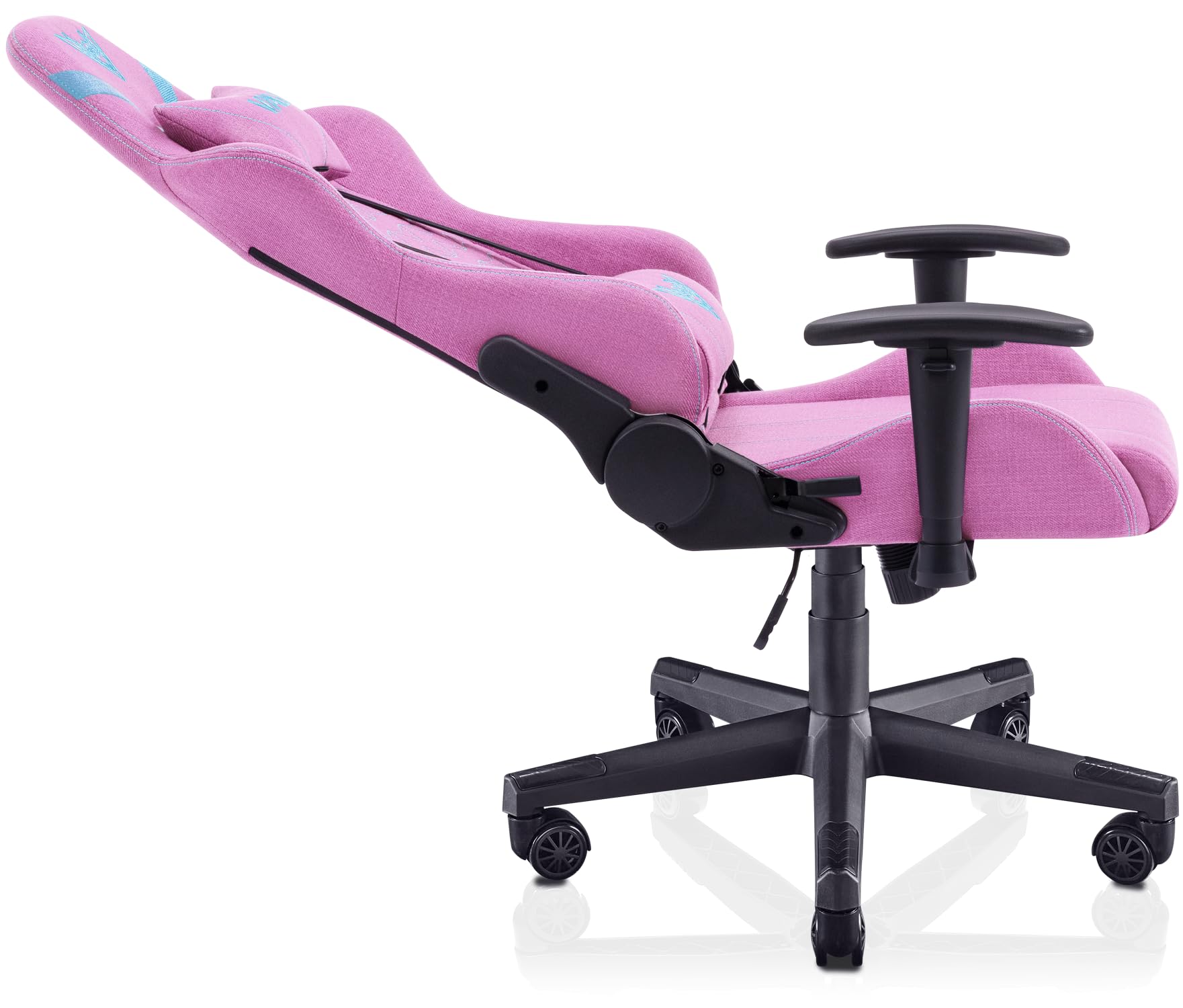 VALK Nyx - Chaise Gaming en Tissu Respirant (Inclinable, Accoudoirs 2D, Mousse HR, Piston Classe 4), Fauteuil de Bureau, siège Gamer (Rose Topaze)