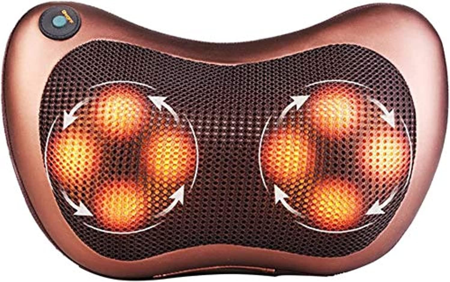 Neck Massage Pillow and shoulders, adomen, legs and Back Massager Relaxation by 8 Head with Magnet Massage Pillow Vibrator Electric with Heating Kneading Therapy
