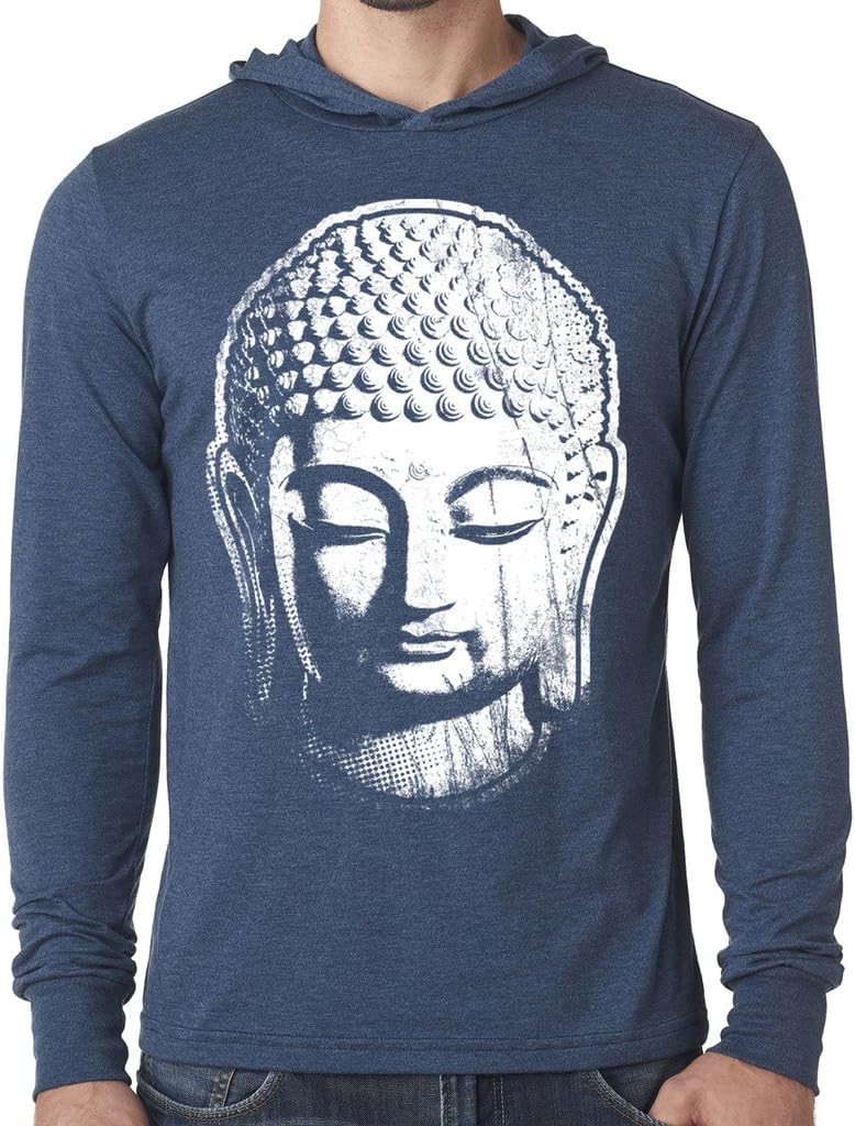 Yoga Clothing For You Mens Big Buddha Lightweight Hoodie Tee Shirt