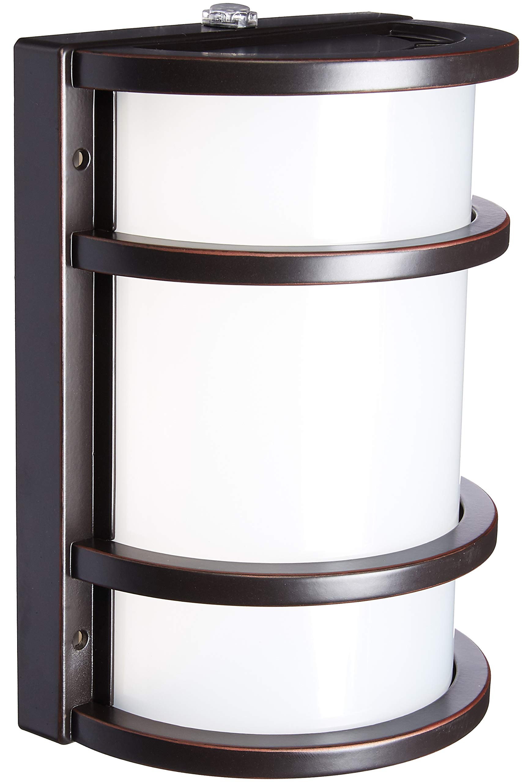 Feit Electric - Dusk to Dawn LED Bronze Half Moon Security Outdoor Wall ...