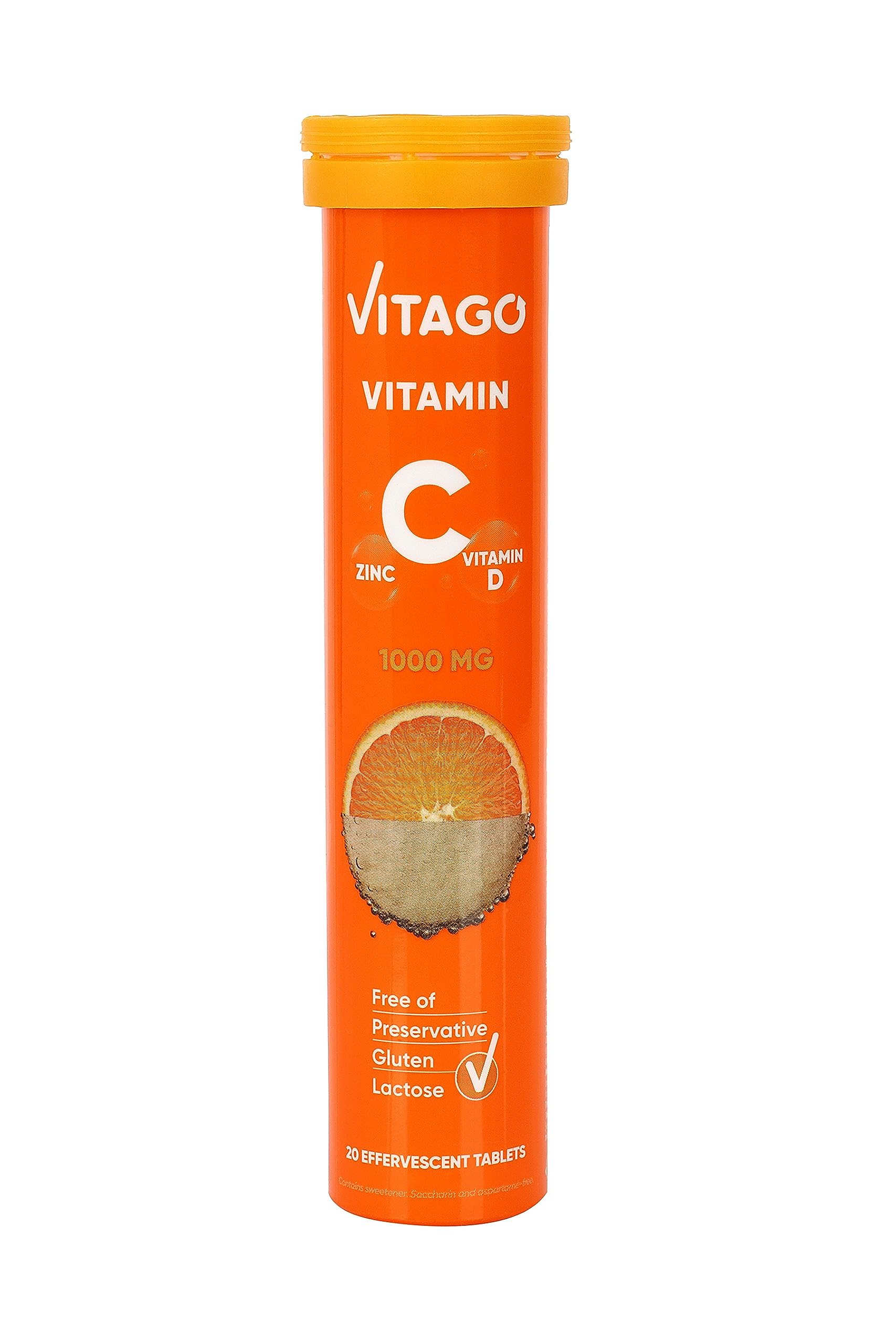 Vitago Vitamin C 1000 mg + Vitamin D + Çinko 20'li Efervesan Tablet (1)