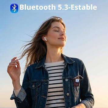 MP3 Player 64GB Bluetooth 5.3 29g, Mini Portable Audio Reader with Summary Function, Sports Clip, Physical Buttons, FM Radio, Recorder, Expandable up to 128GB