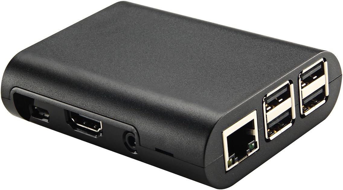 Enokay Case for Raspberry Pi 2 Model B B+ Raspberry Pi 3 Model B B+ Case (Black)