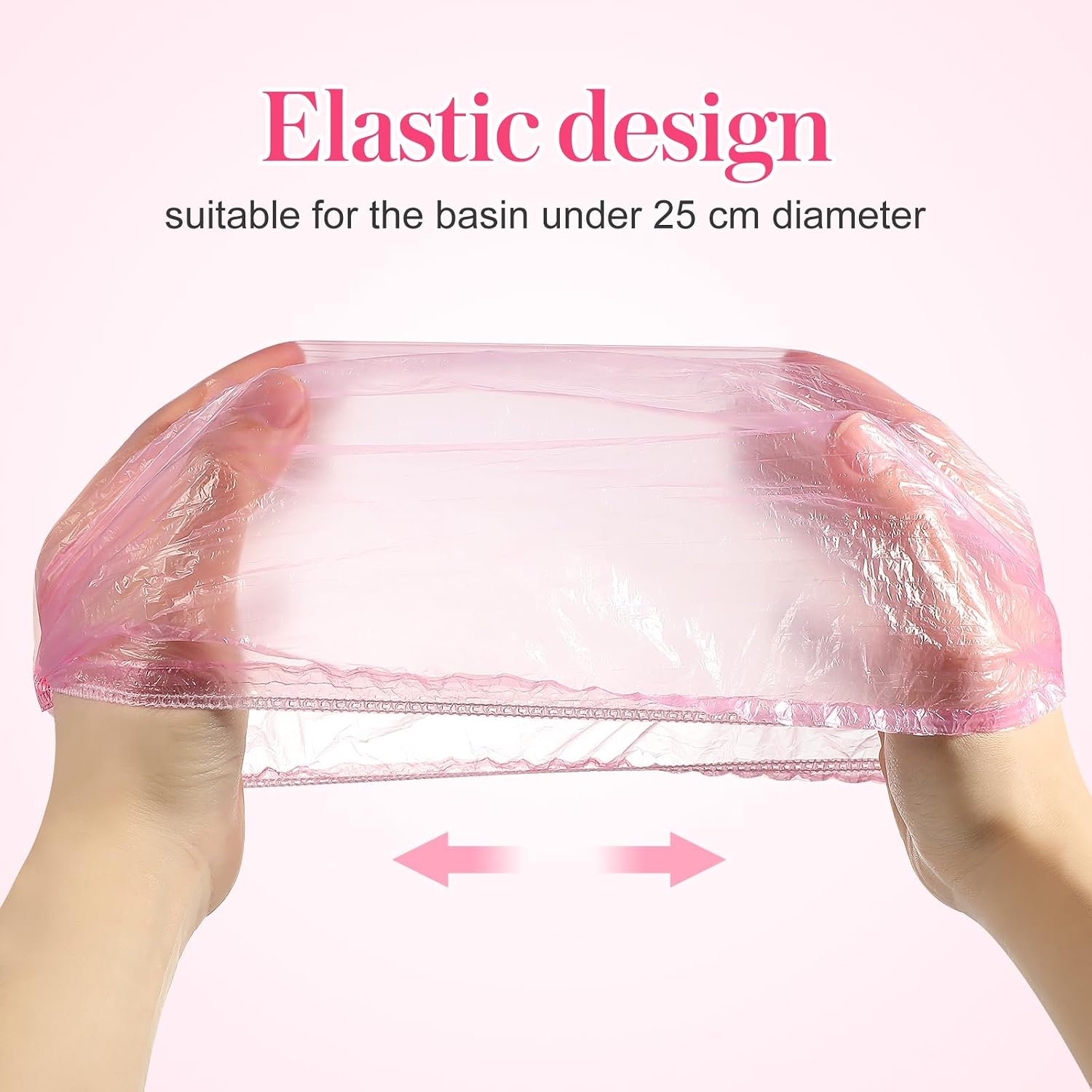 Baluue Disposable Wash Basin Liners Salon Wash Basin Covering Bags with Elastic Mouth for Beauty Salon Spa Pedicure Bowls Facial Cleansing and Hygiene 300 Pcs