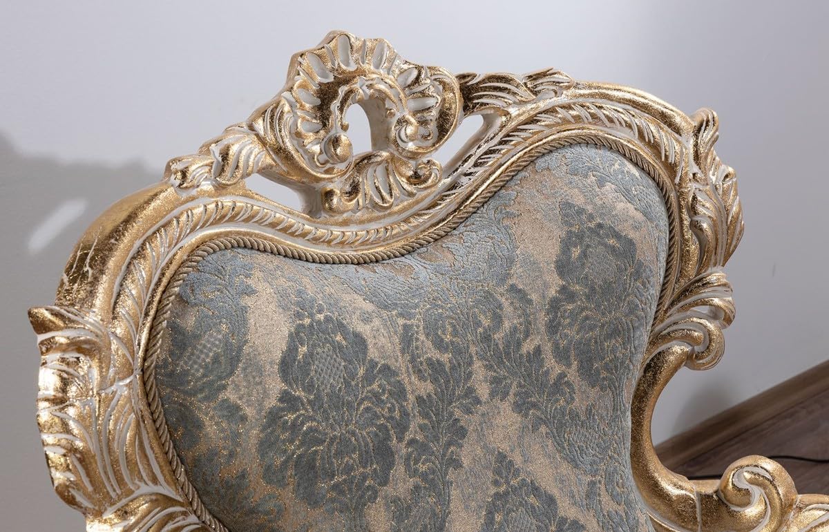 Casa Padrino Luxury Baroque Armchair Green/Antique Gold