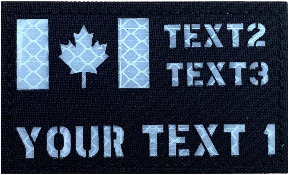 JUJUPUPS Custom 2x3.5 inch Reflective US USA American Flag Patch Tactical Vest Patch callsign Patch (Ameican Flag)