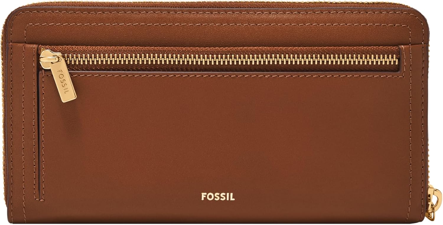 Fossil SL10096388 Women's Long Wallet, Leather, Brown