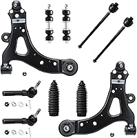 Vista 879 de Detroit Axle - Kit de suspensión frontal de 10 piezas para Dodge Avenger 2008-2014, Chrysler Sebring 2007-2010, 2 brazos de control inferiores, 2