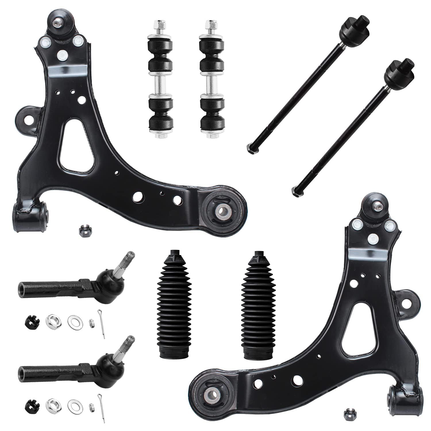 Detroit Axle - 10pc Front End Suspension Kit for 2002-2007 Buick Rendezvous