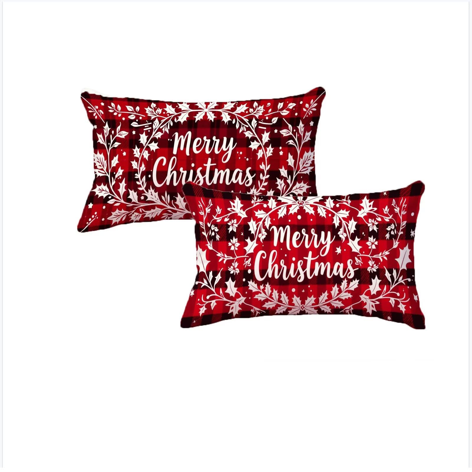Housse coussin Noël 40x70cm imperméable pour protéger votre canapé des fêtes