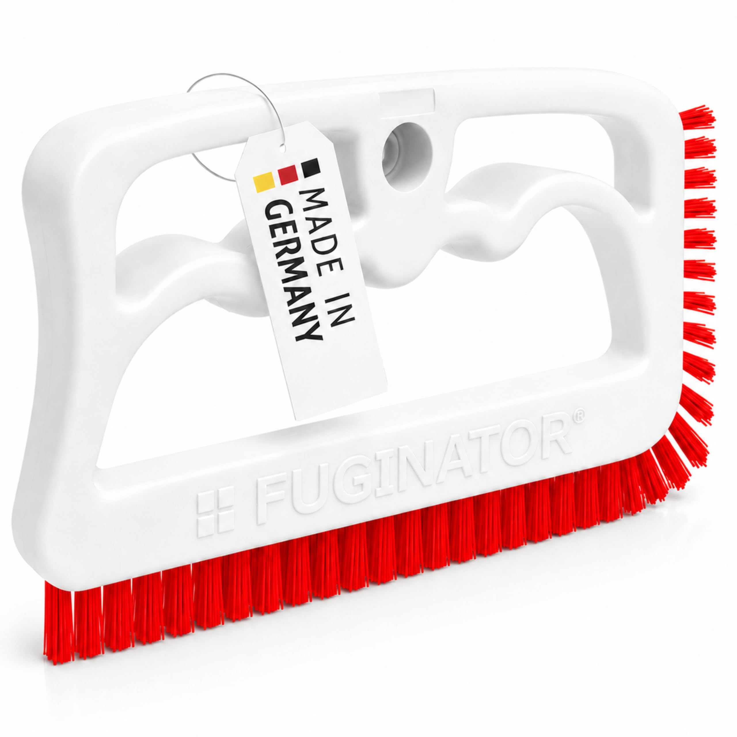 Fuginator Scrub Brush for Tile and Grout: Stiff Nylon Bristle Scrubbing Brush - Bathtub and Shower Scrubber for Floor Joints and Tile Seams - Cleaning Brushes and Supplies for Bathroom and Kitchen