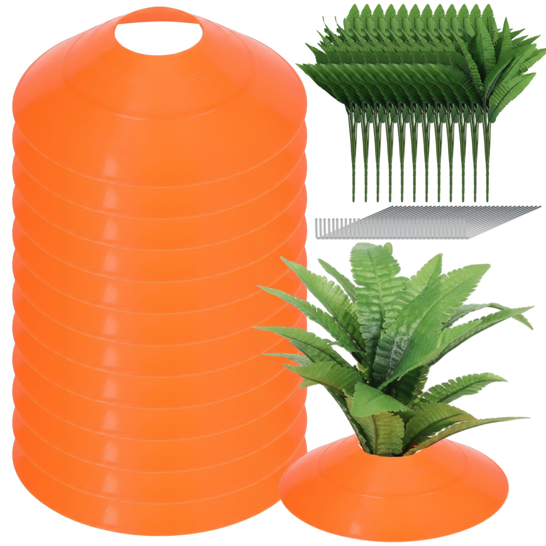 Carottes de Jardin Pâques decoration exterieure coloree pour relooker votre gazon