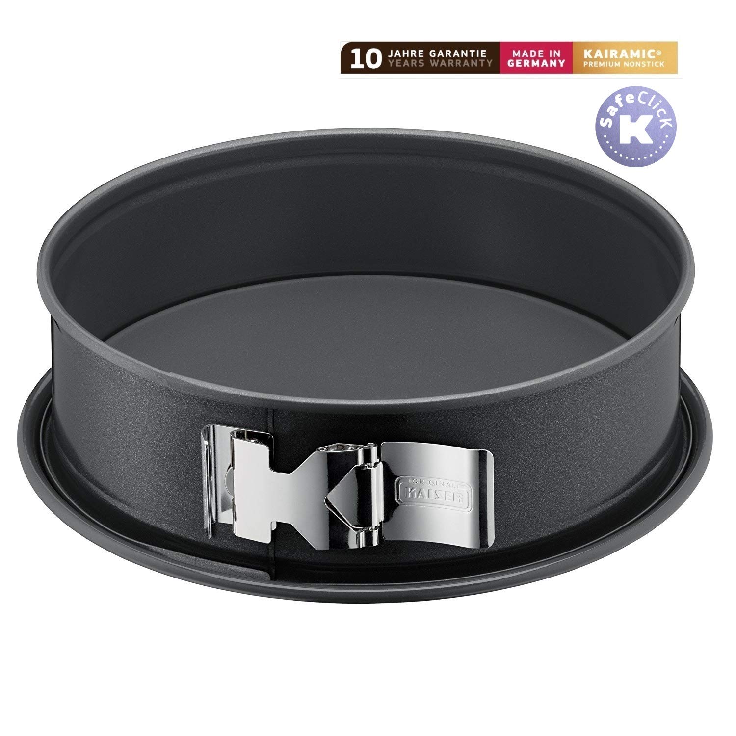 Kaiser Springform Safeclick, Stainless Steel, 28.5 x 28.3 x 8.8 cm